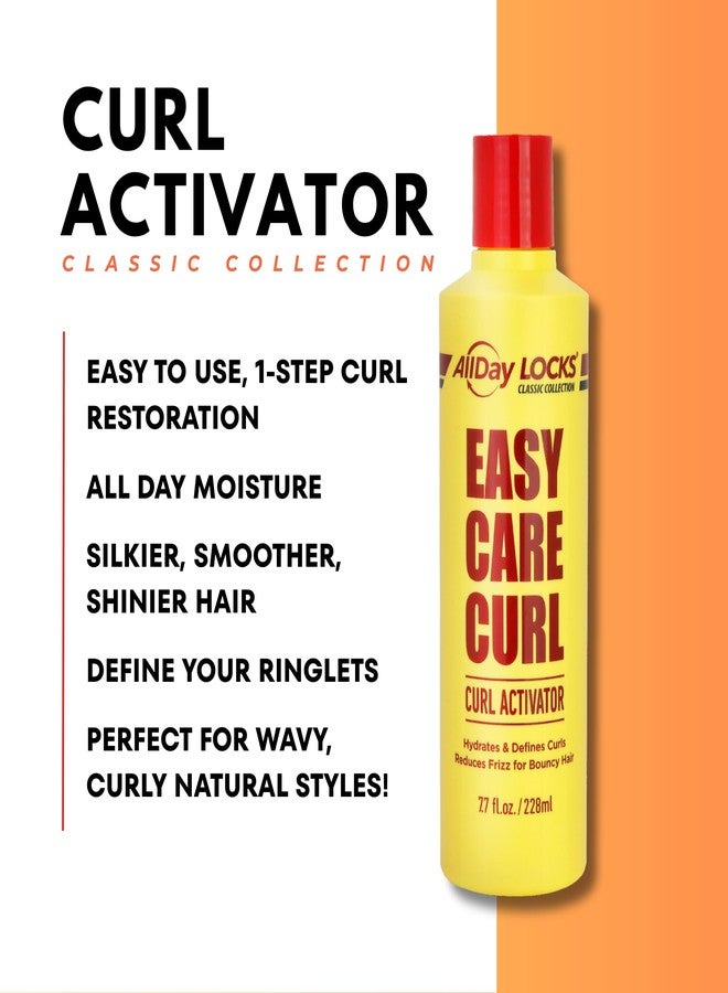 AllDay Locks Classic Easy Care Curl Activator (7.7 oz) | Hydrating & Frizz-Free Curl-Enhancer Milk | Nourish, Replenish & Define Curly Hair | Springy, Flexible Hold | 7.7 oz - Image 3